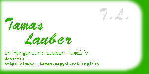 tamas lauber business card